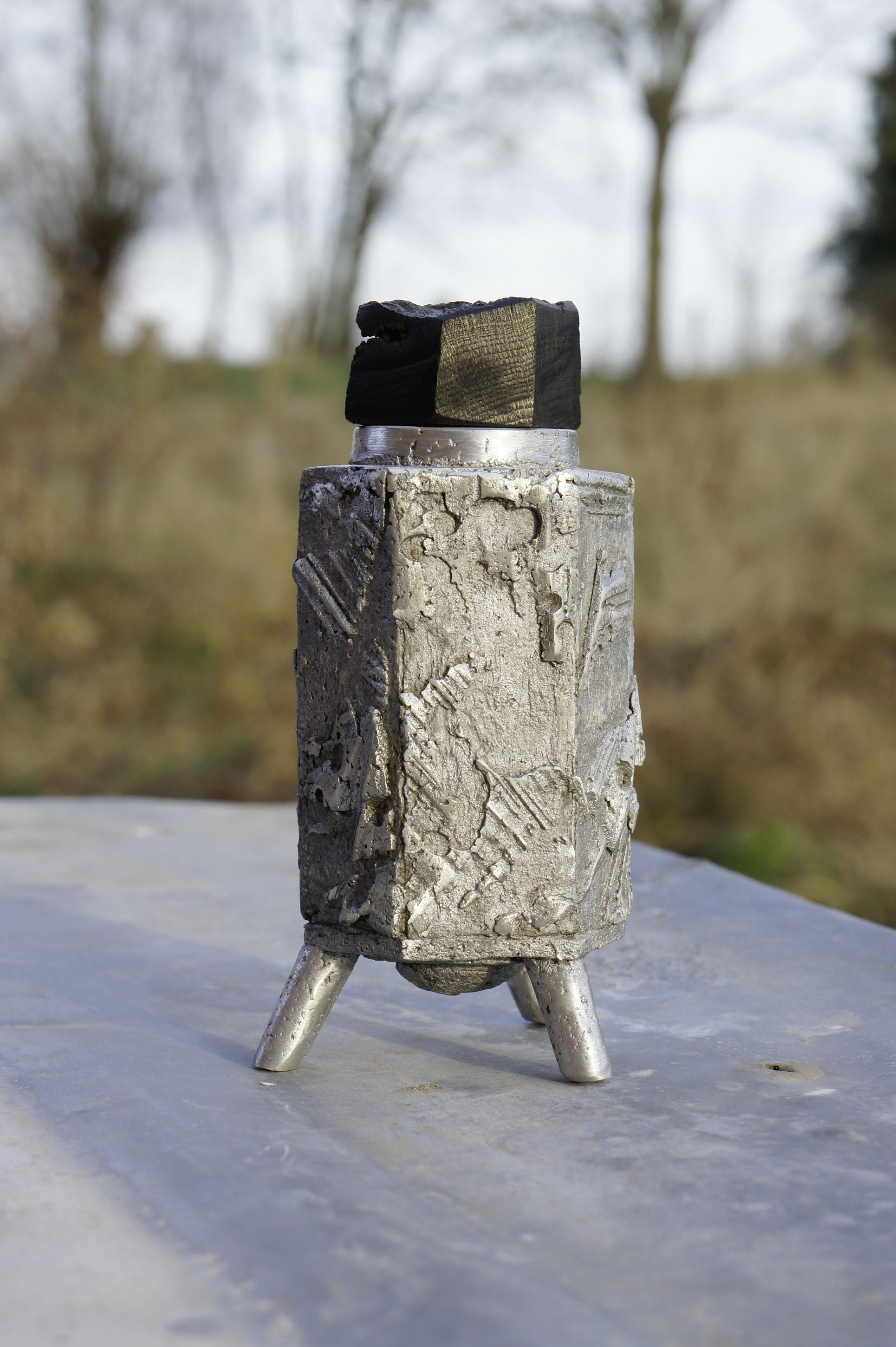 Udo Richter, Teedose, 2017, Aluminiumguß