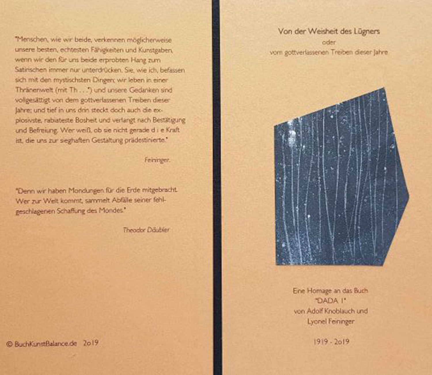 Künstlerbuch von Henry Günther, 2019
