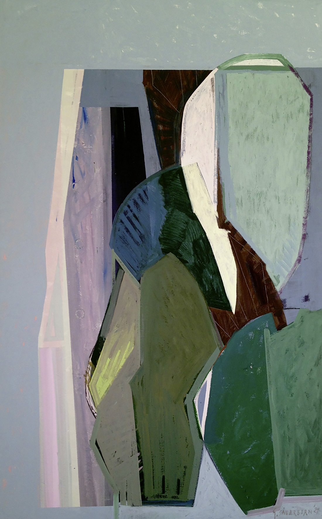 Grit Sauerborn, Nach dem Regen. 2020, Acryl auf Leinwand, 160x100