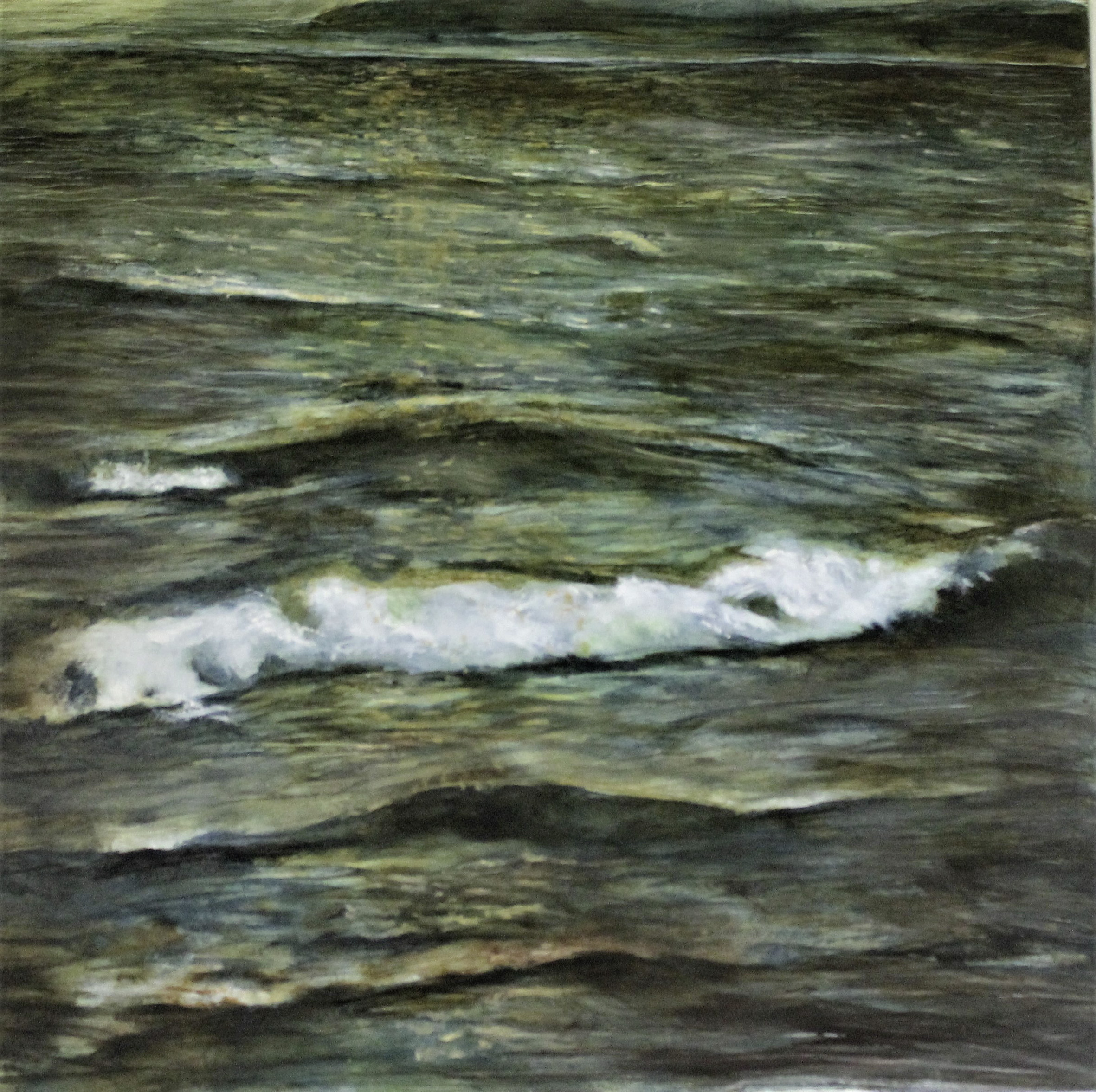 Cornelia Kestner, Wasser 2. 2020, Öl auf Leinwand