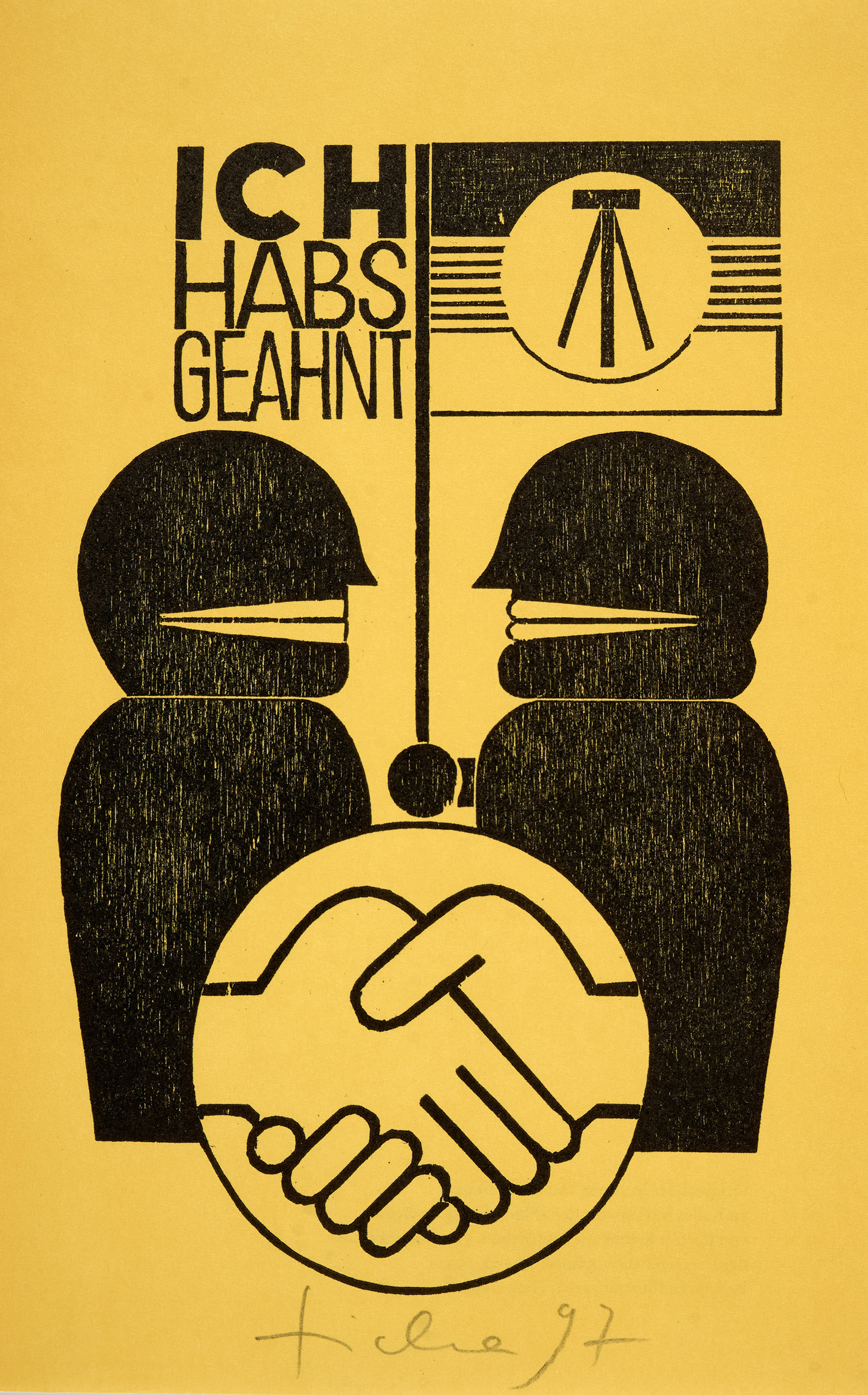 Hans Ticha, Ich habs geahnt. Hochdruck, 1997