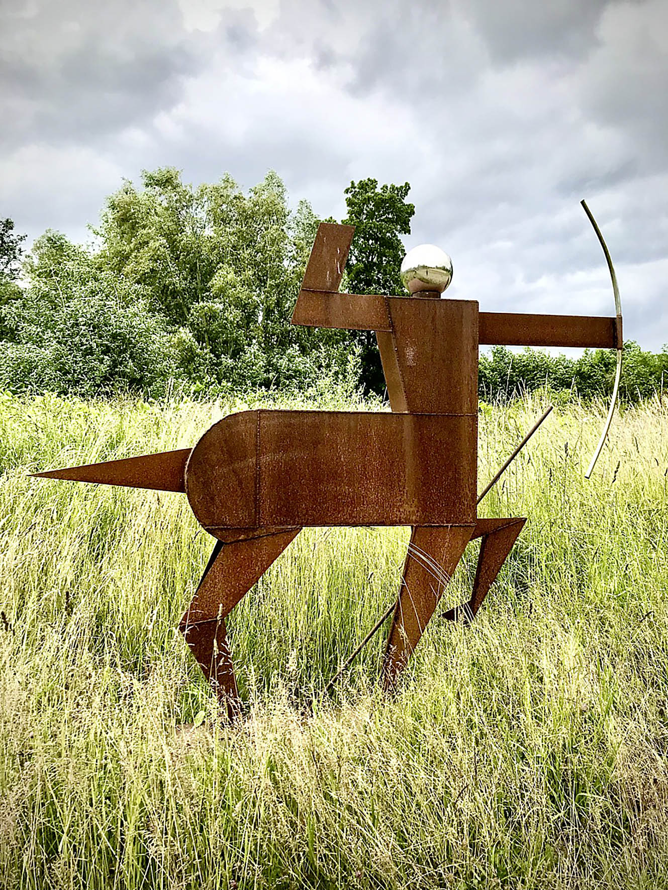 Karl Maue, Centaur groß, Stahl 2011 (Foto: Nile Harlis Pils)