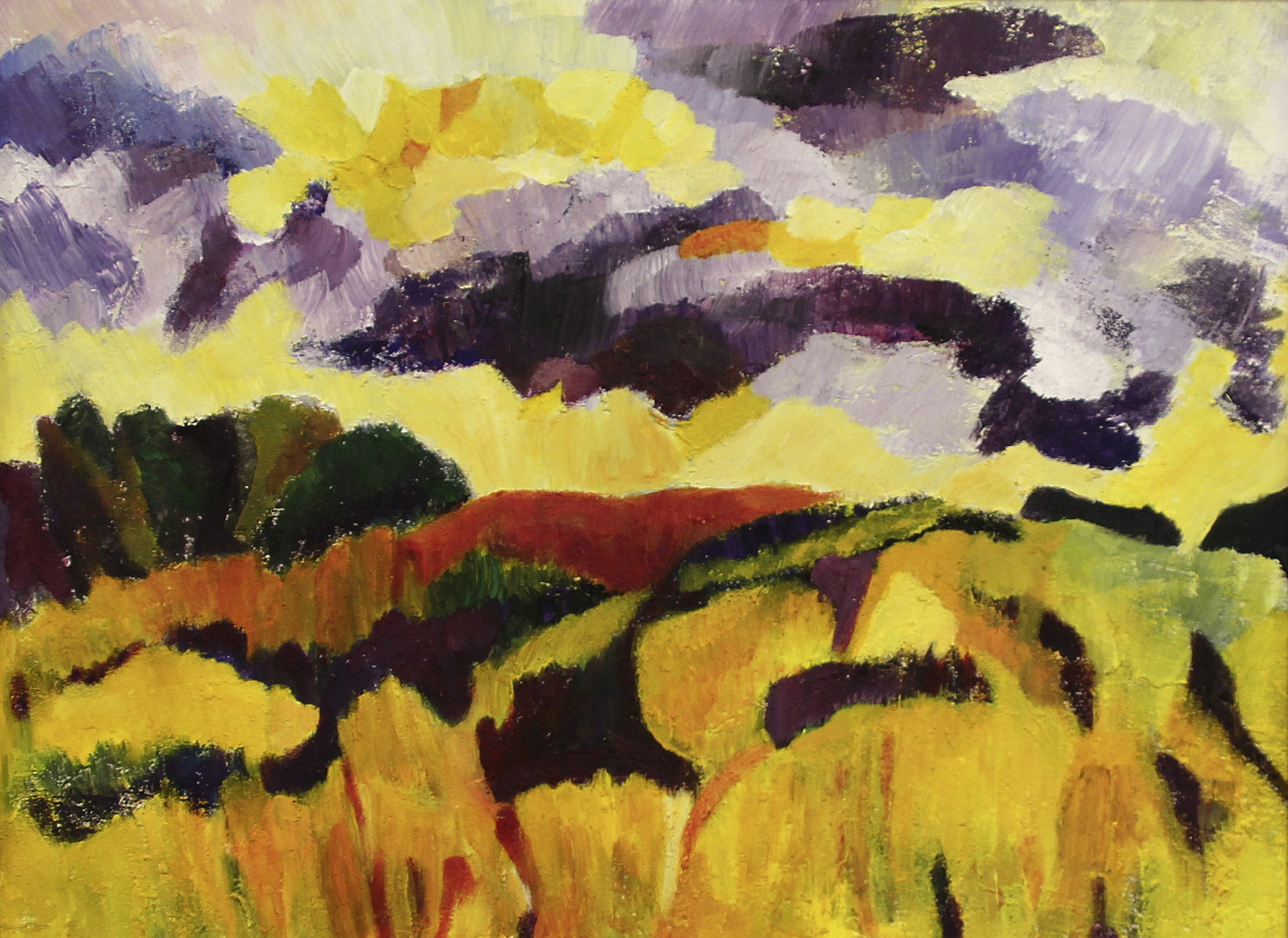 Martina Apelt, Mecklenburger Landschaft. Acryl, 2012 (Foto: Susanne Prinz)