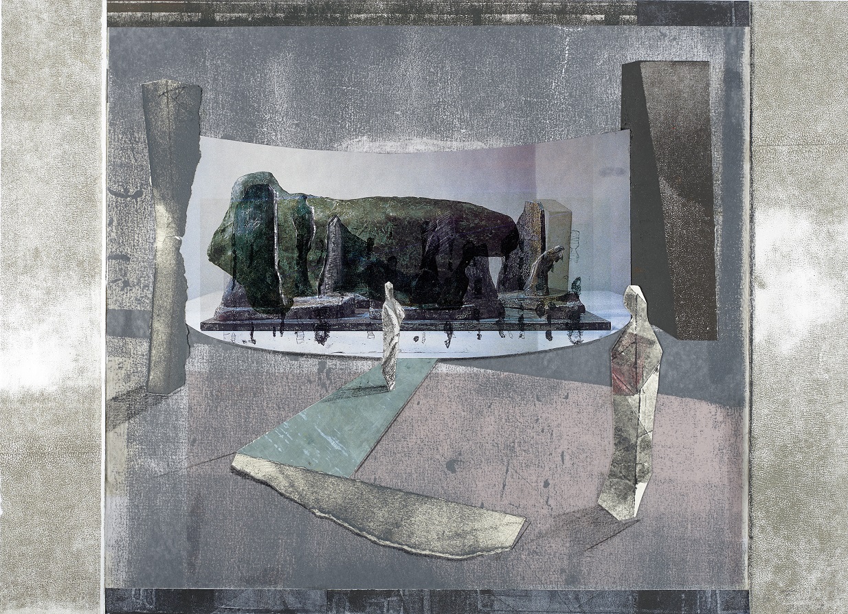 Wolfgang Friedrich, Orpheus und Eurydike. 2007, Collage