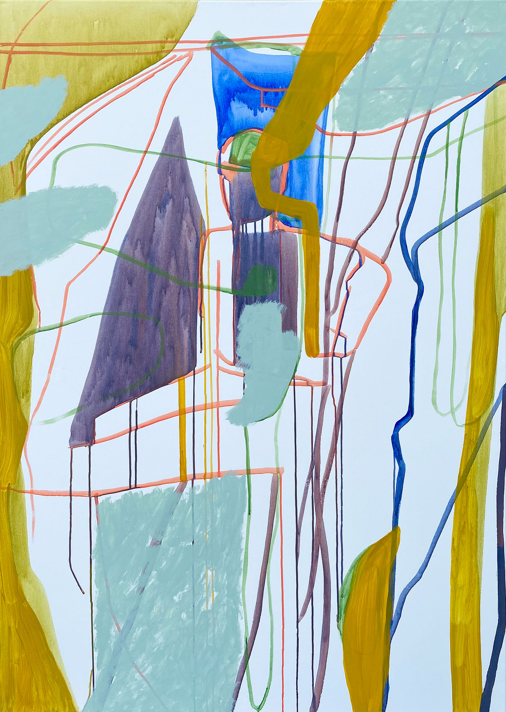 Linda Perthen, Fleur de Sel. 2023 Acryl auf Leinwand