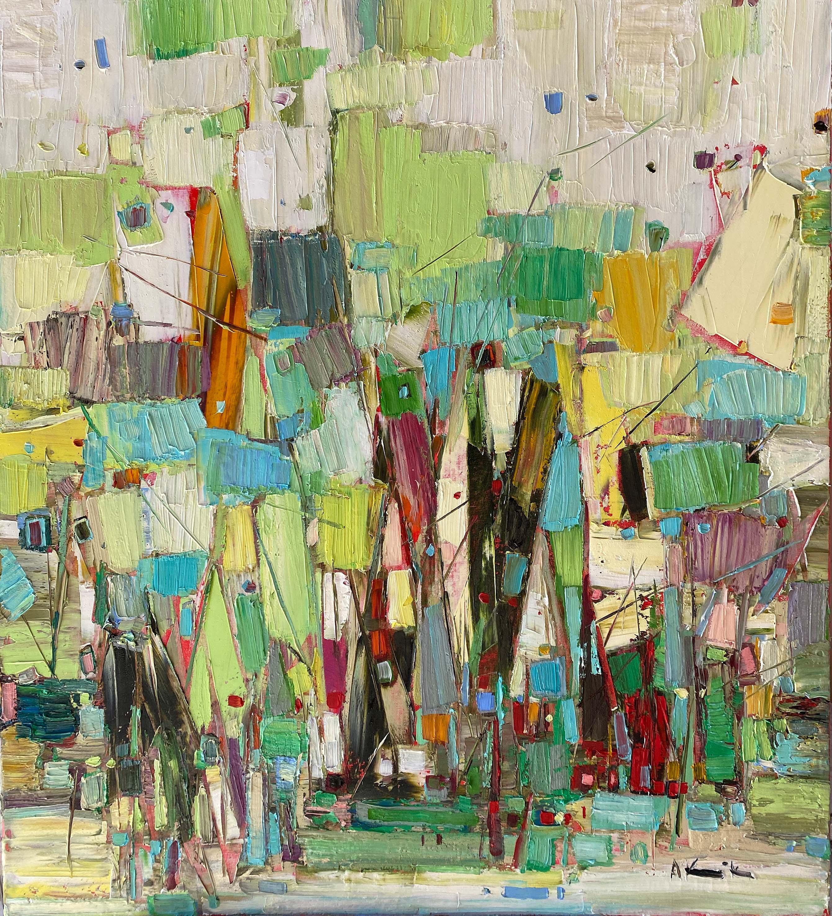 Arvydas Kašauskas: Vasara. 2023, Öl auf Leinwand