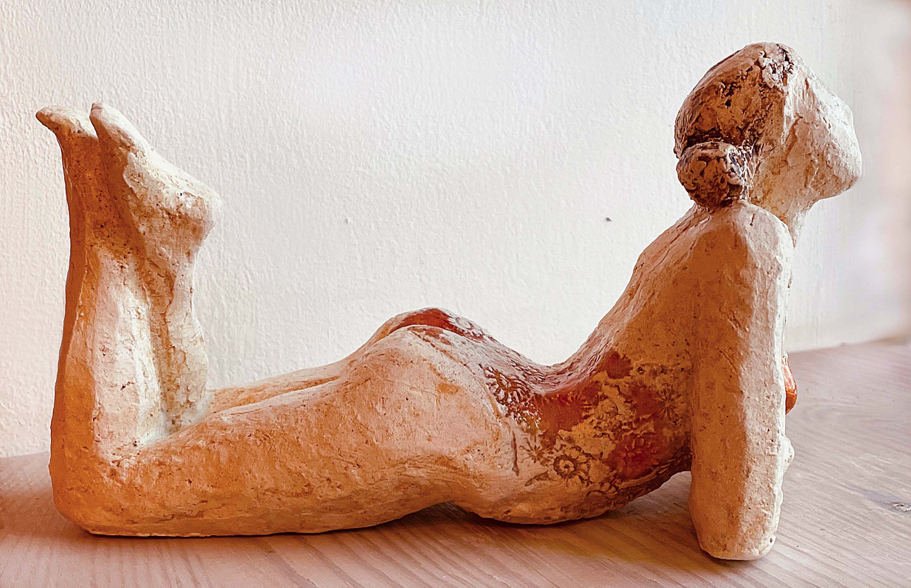 Christine Radecke: Badepause. Tonskulptur