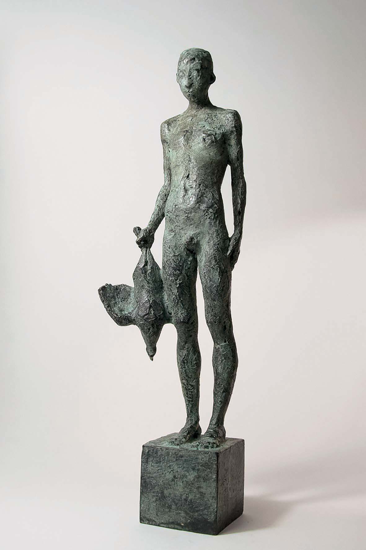 Julia Kausch: Der Hahn. 2015, Bronze
