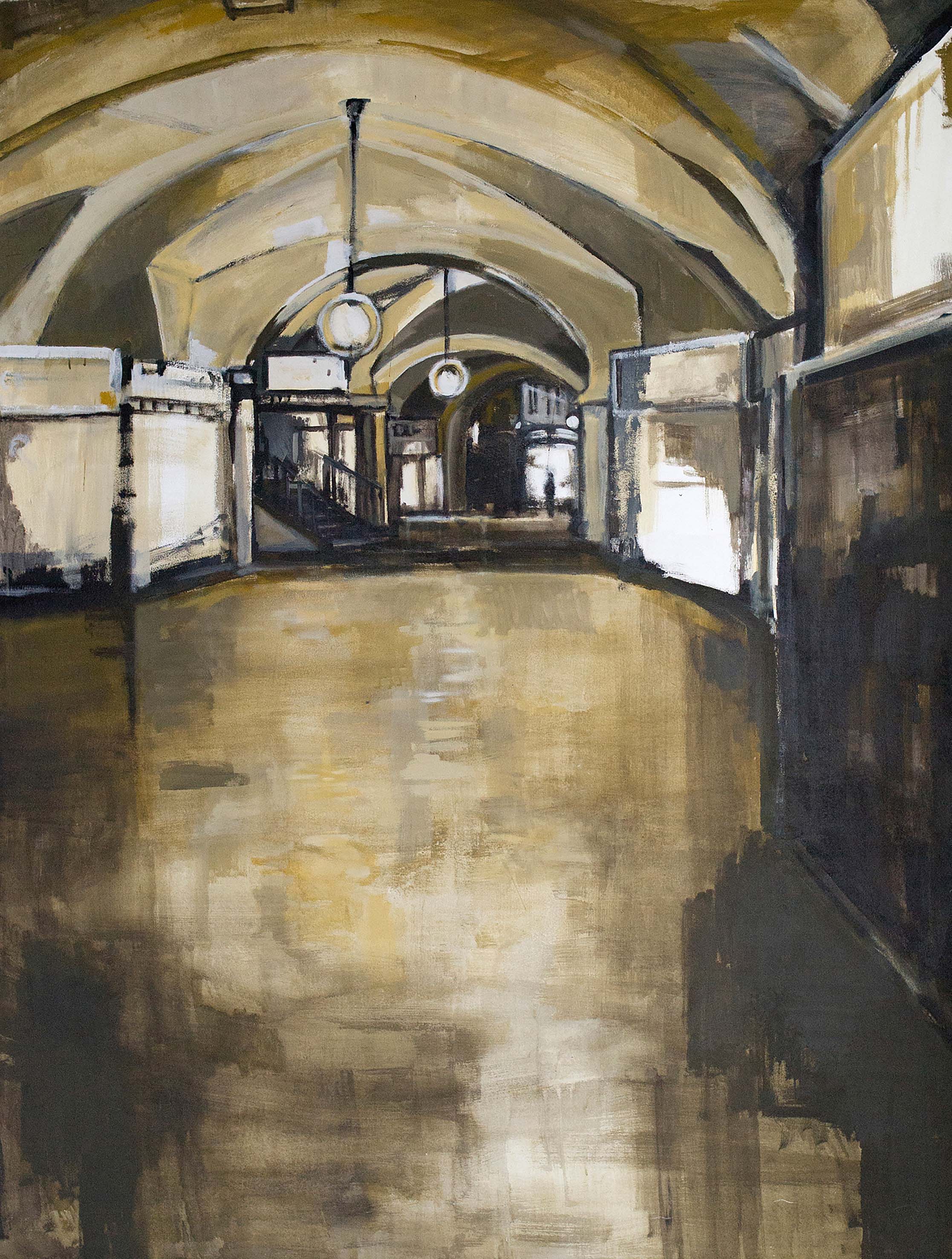 Anja Brachmann: Prag. Acryl auf Leinwand