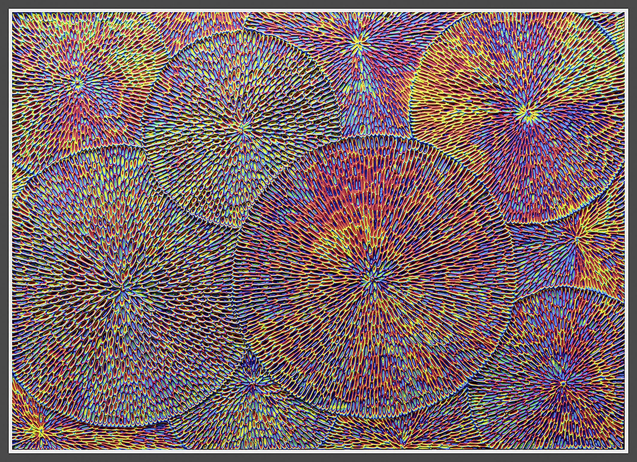 Kurt Nägele: #6445. Acryl auf Holzboard
