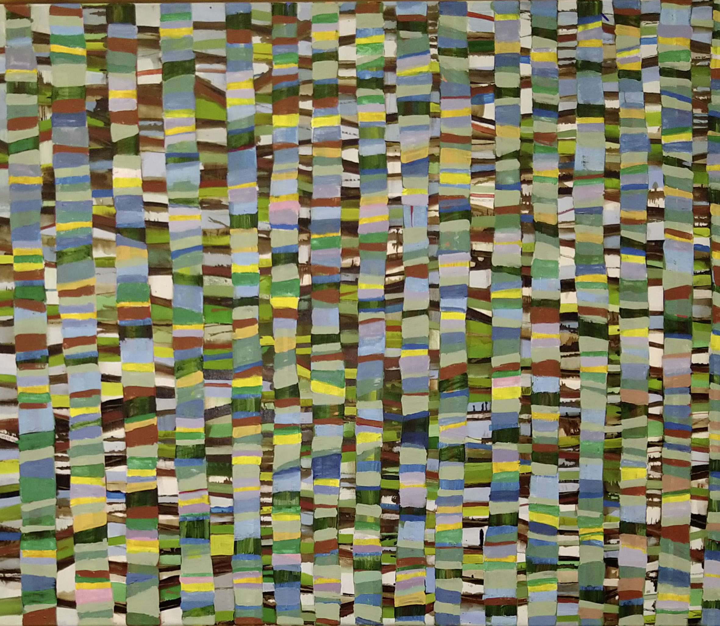 Iris Vitzthum: Verdichtung. 2024, Acryl auf Leinwand