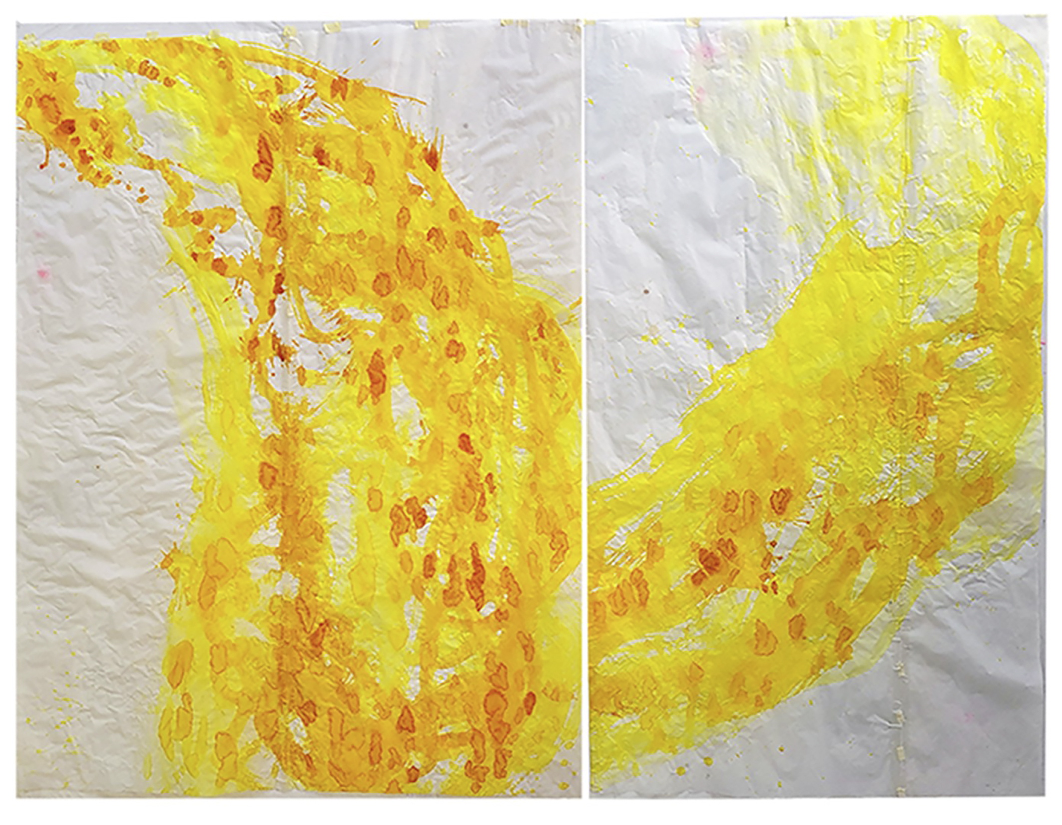Herbert W. H. Hundrich: die Farbe Gelb VI. 2025, Aquarell auf Papier