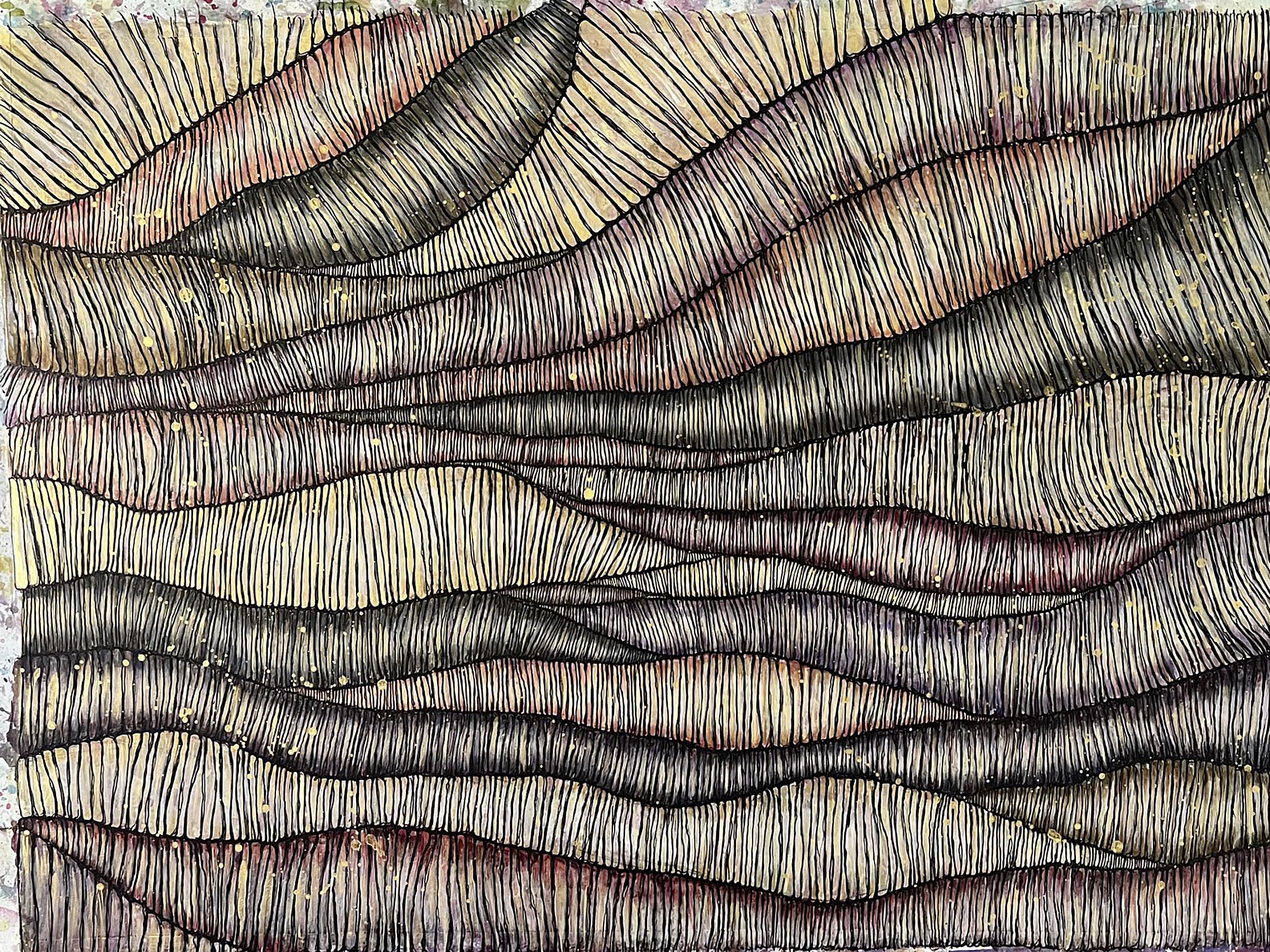 Floriane Kalz: Life persevering. 2026, Mixed Media auf Papier