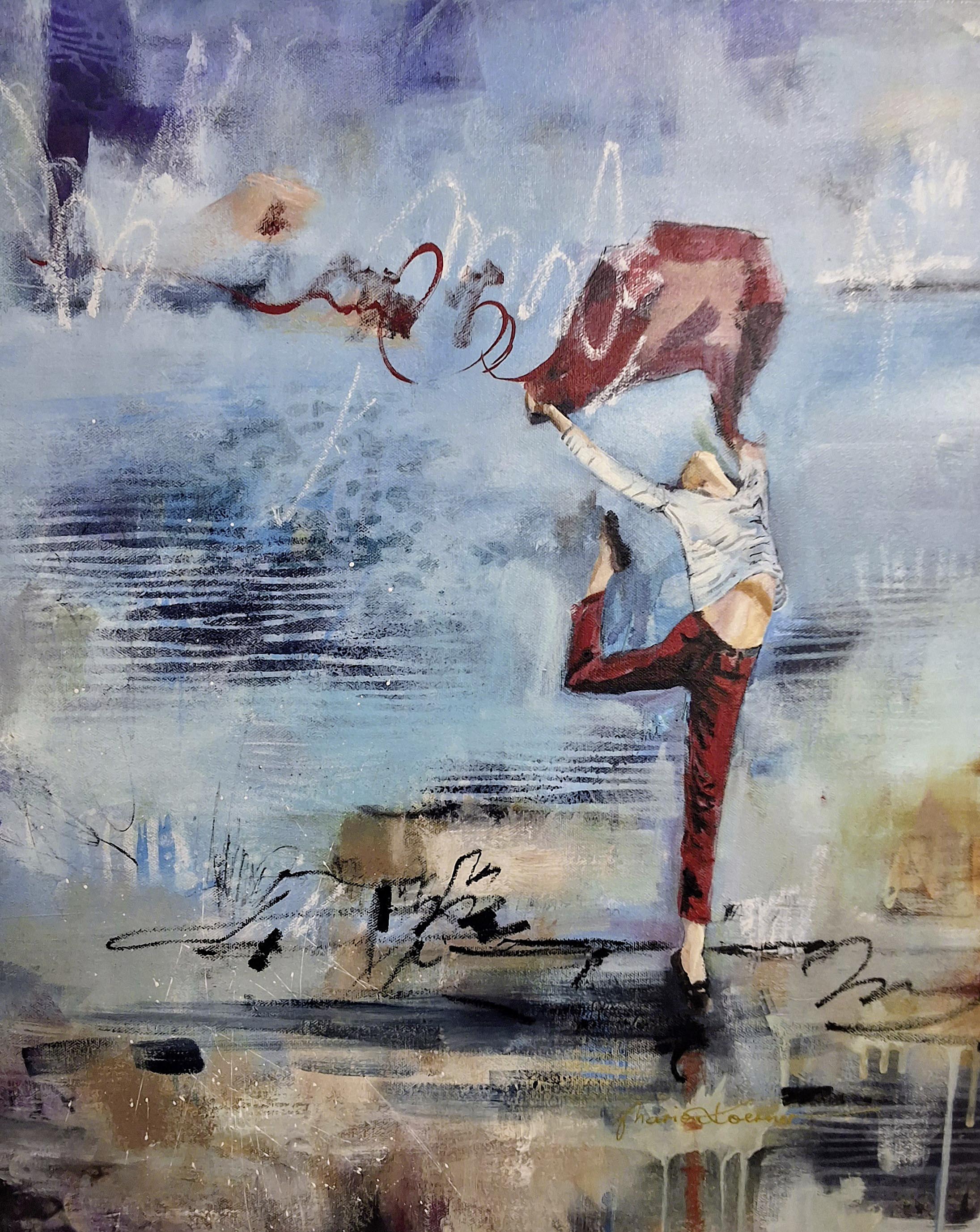Marion Körner: Freiheit. 2025, Mixed Media auf Leinwand