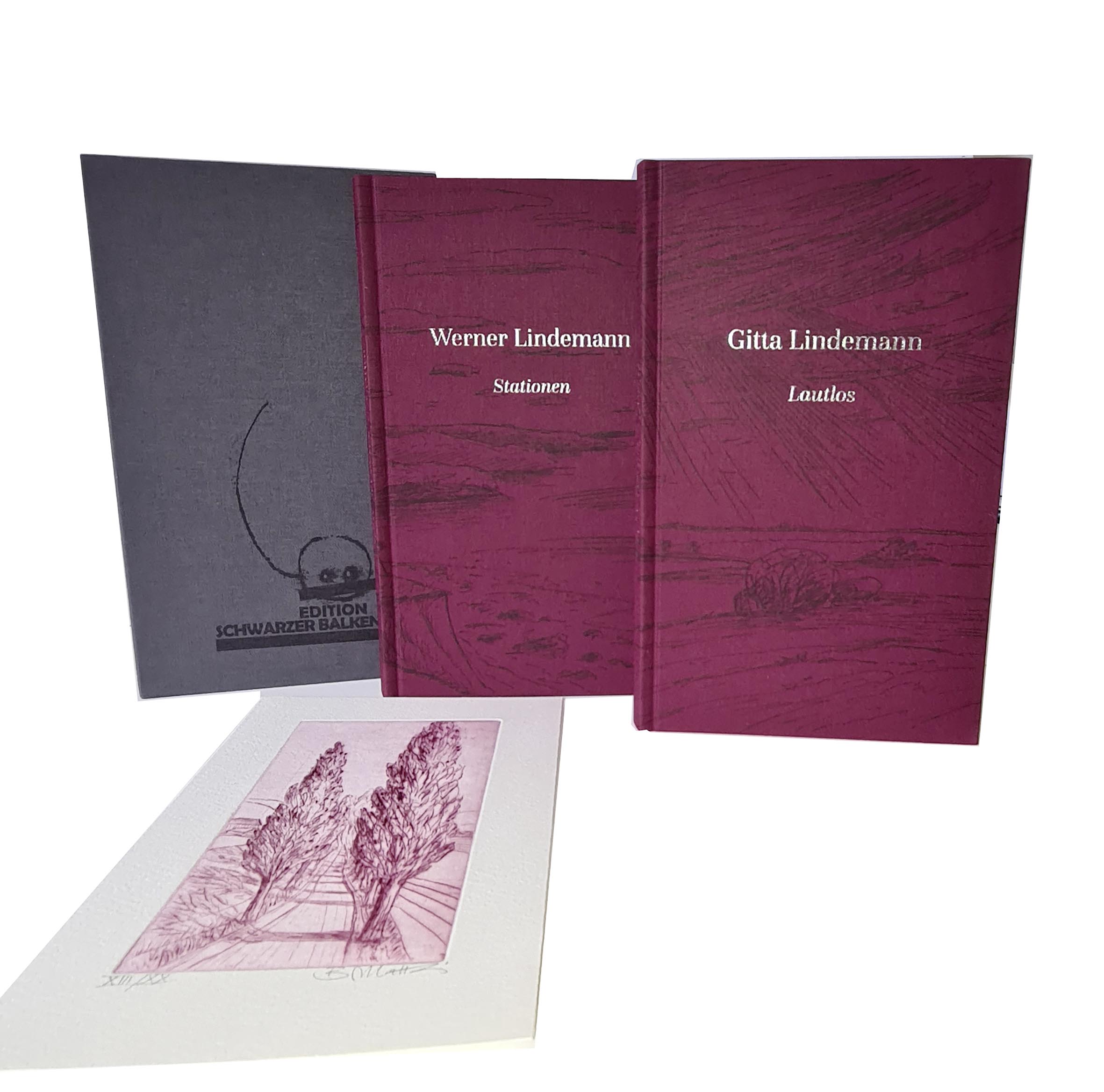 Gitta Lindemann,  Werner Lindemann: Gedichte.  Edition Schwarzer Balken  2026 (Foto: Britta Matthies)