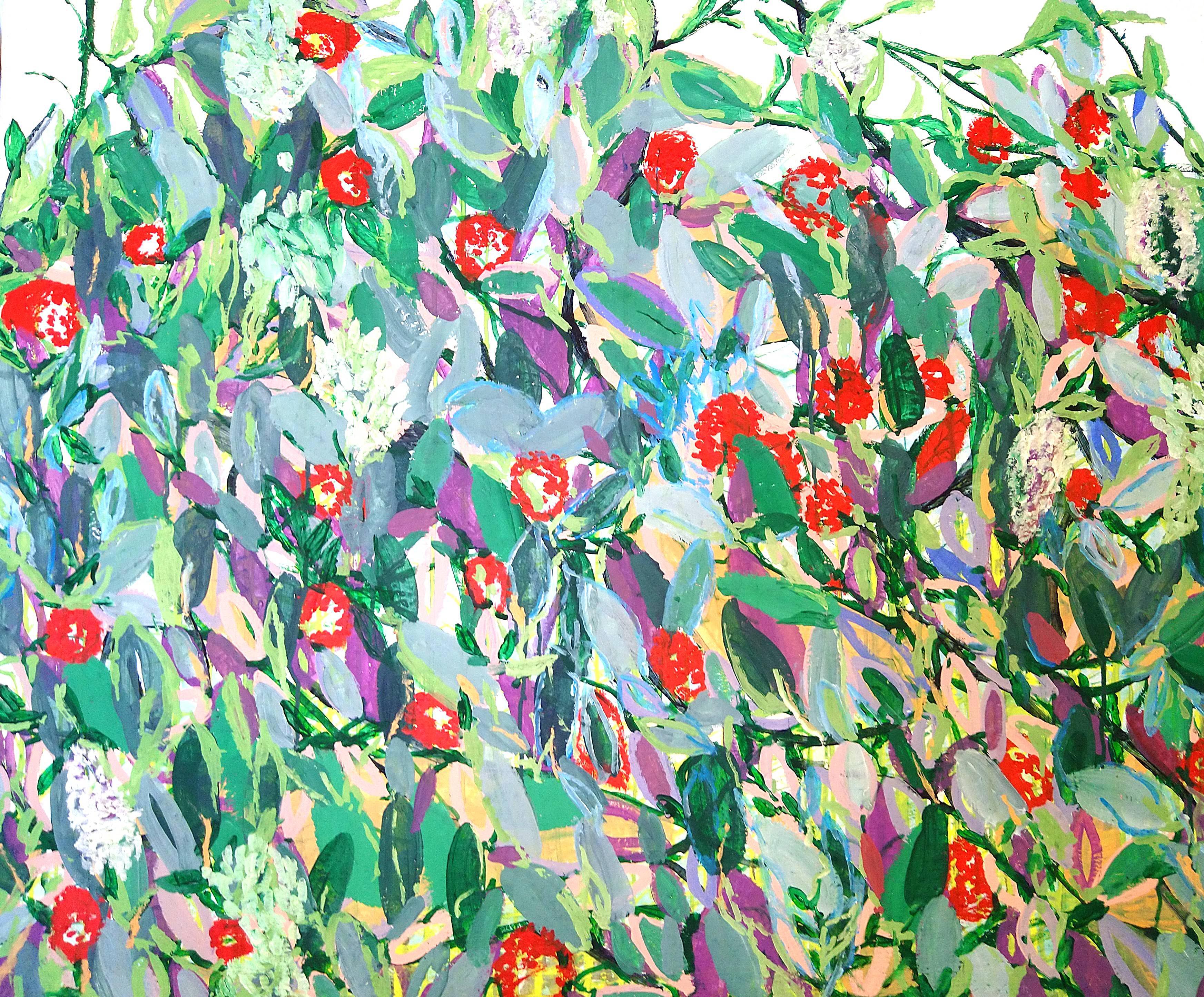 Iris Vitzthum: Serie Bodenleben_in Farbe. Acryl auf Leinwand