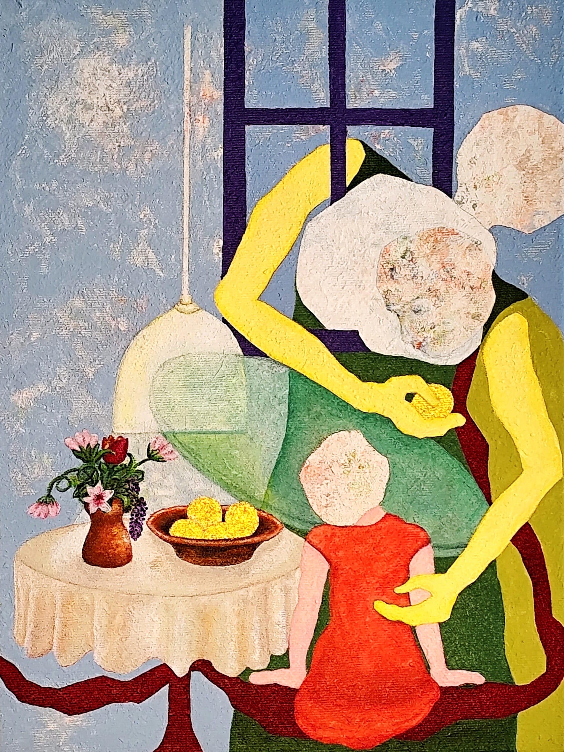 Anne Reinke: livingroom III. 2026, Acrylmalerei auf Leinwand