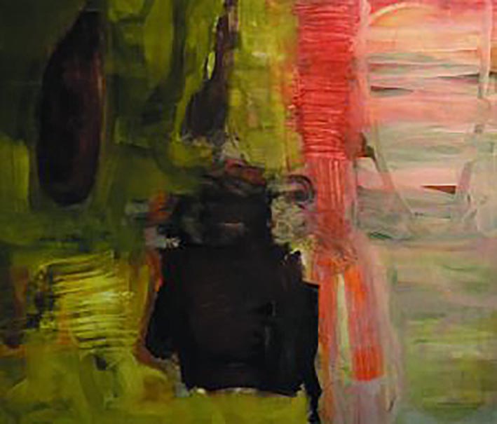 Dieter Härtel: Altkalen. 2024, Acryl auf Leinwand
