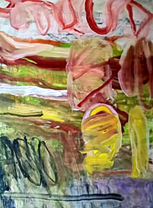 Dieter Härtel: Managua. 2022, Acryl auf Leinwand