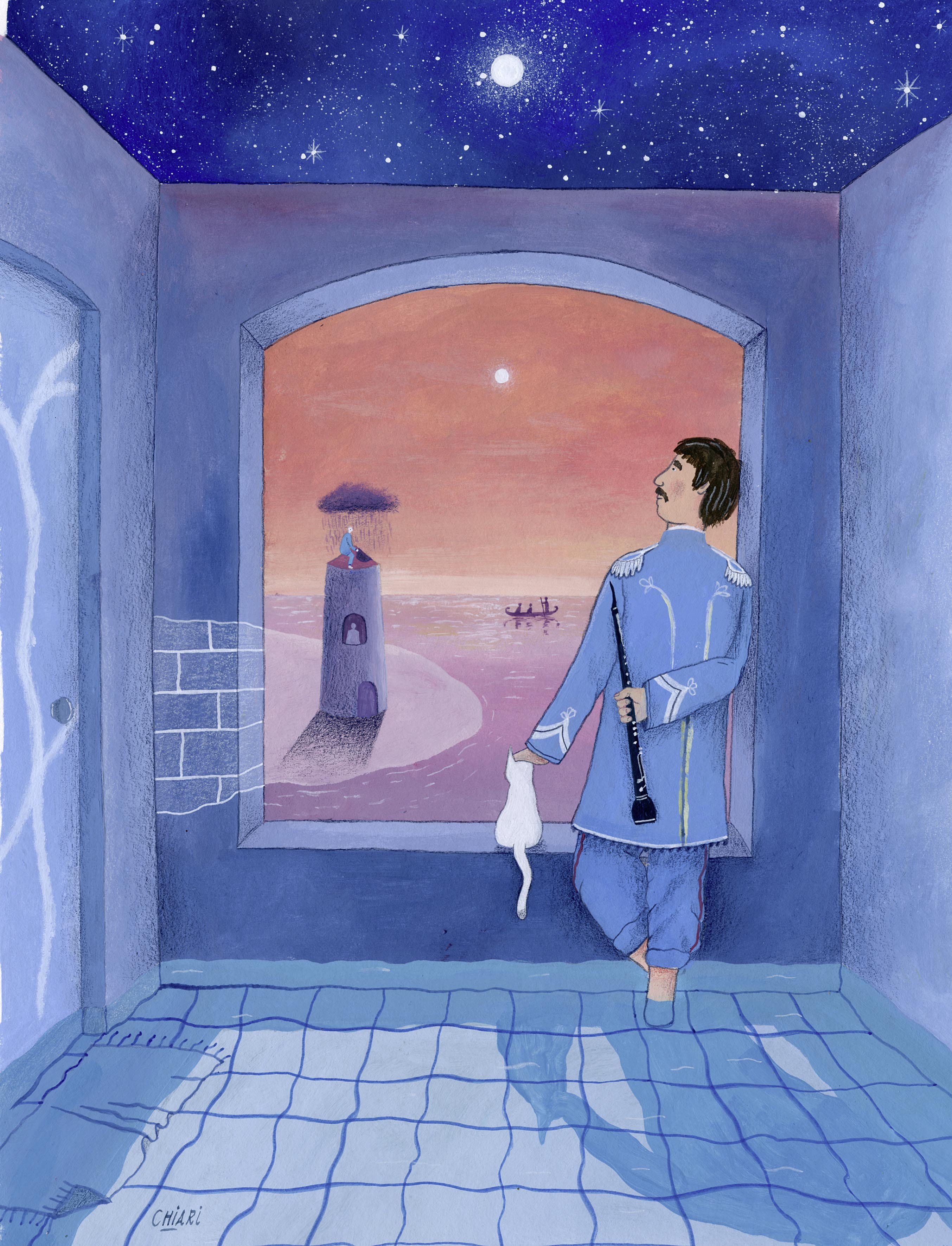 Malte Chiari: Krokosuche_komplett. 2026, Gouache und Buntstift