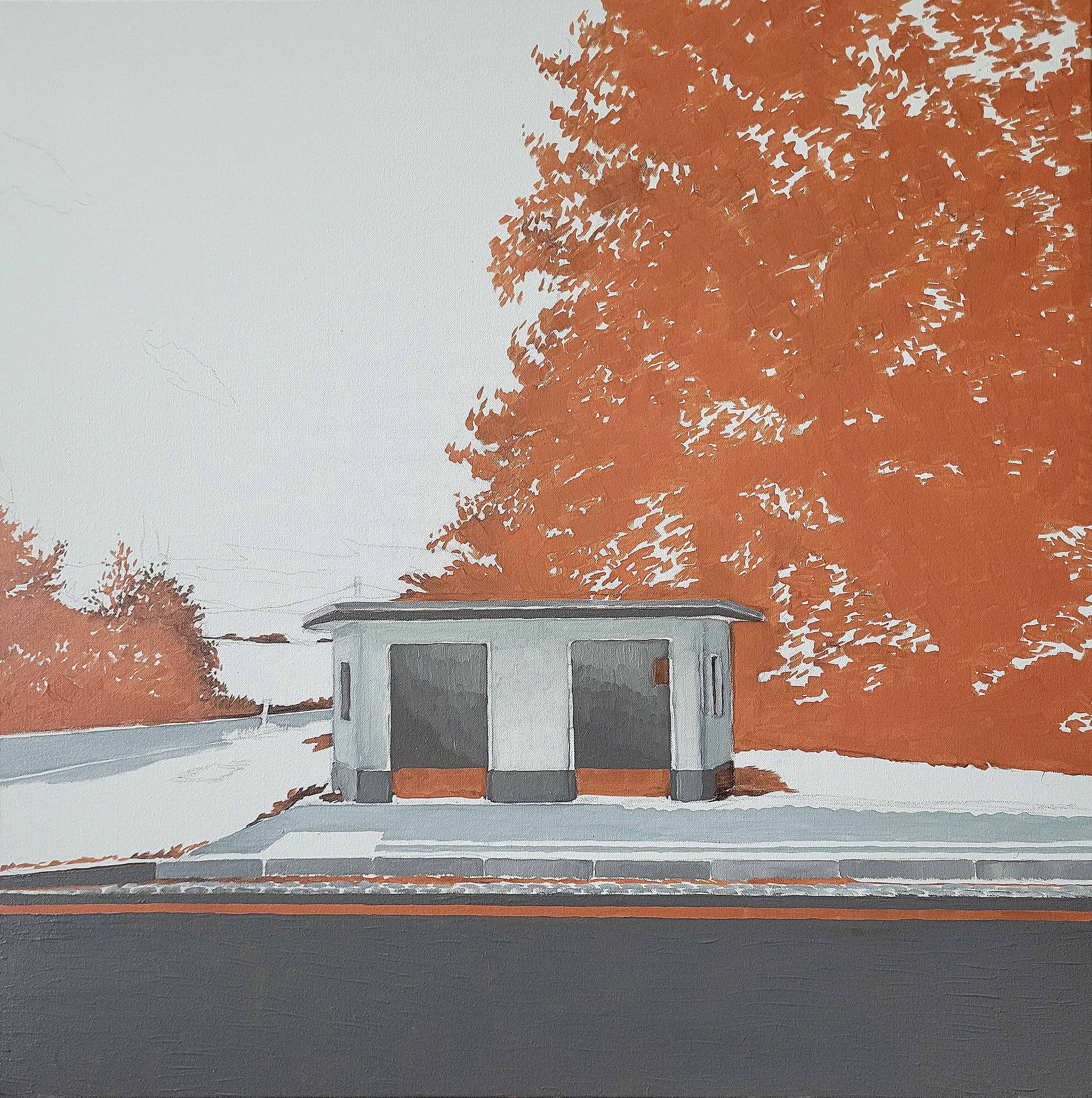 Alexandra Uhle: Tressow. 2024, Öl auf Leinwand